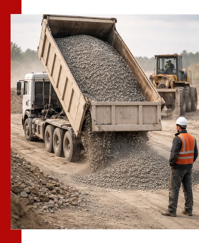 Доставка самосвалом 40 кубов цемента и сыпучих в Полевском