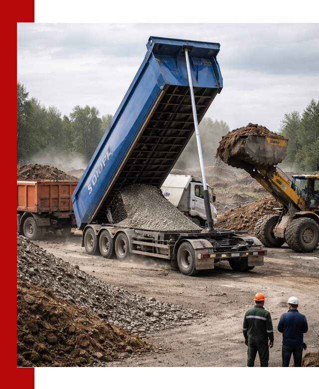 Аренда тонар 40 тонн в Полевском с доставкой материалов