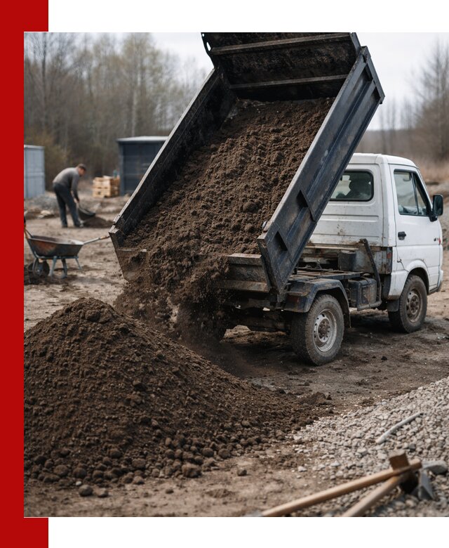 Аренда минисамосвала в Полевском для доставки сыпучих материалов