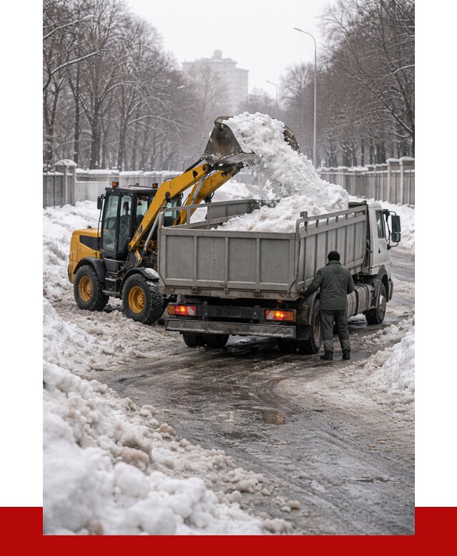 Вывоз снега с погрузкой в Полевском от 3593 р. ПРОНЕРУДПлв