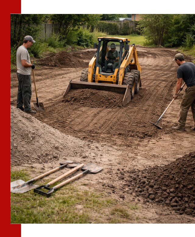 Планировка участка грунтом с вывозом и доставкой в Полевском
