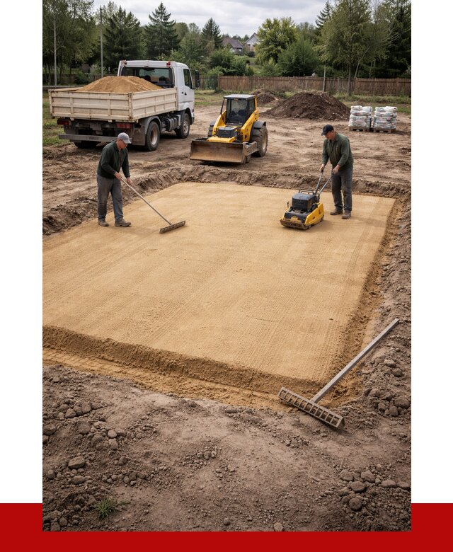 Устройство песчаной подушки в Полевском от 4619 р. ПРОНЕРУДПлв